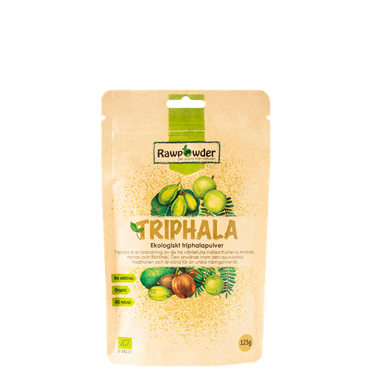 Økologisk Triphala pulver, 125 g