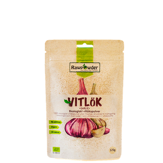 Økologisk Hvitløkspulver, 125 g