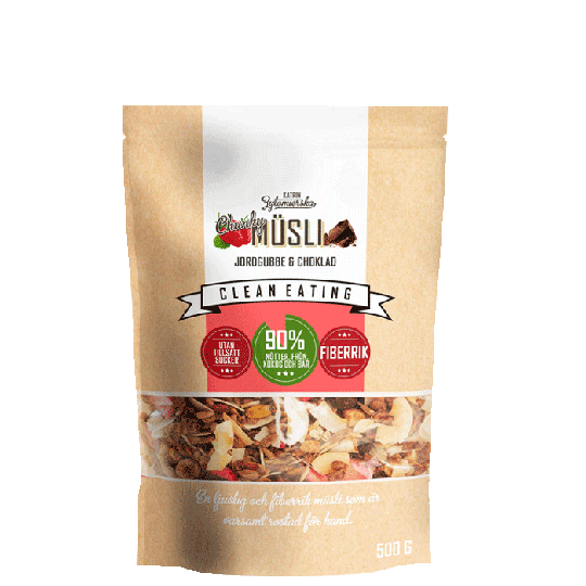 Müsli Chunky Jordbær & Sjokolade, 500 g