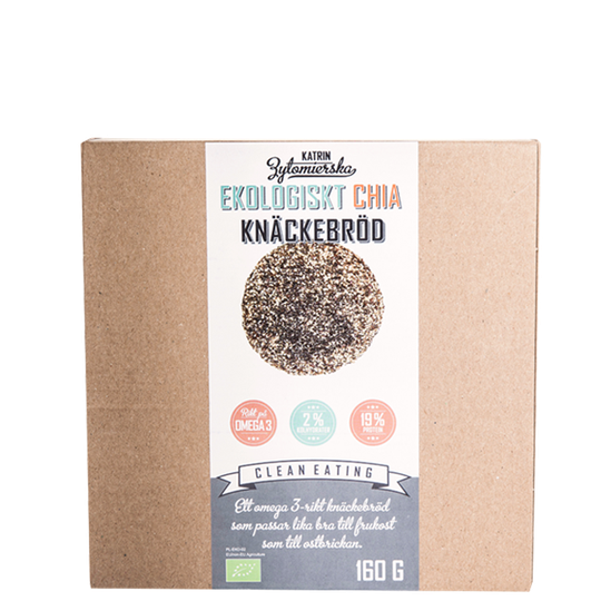 Økologisk Chia Knekkebrød, 160 g