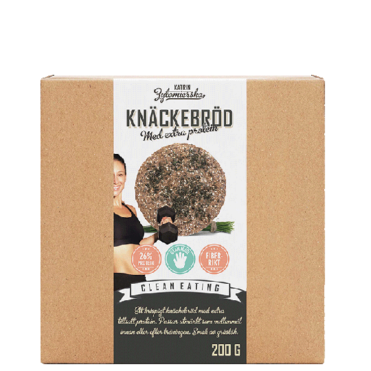 Knekkebrød Ekstra Protein Gressløk, 200 g