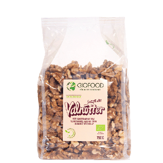 Valnøtter halvdeler, 750 gram