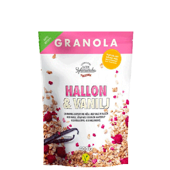 Granola Bringebær & Vanilje, 400 g