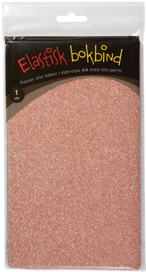 Bokbind Elastisk Glitter Orange