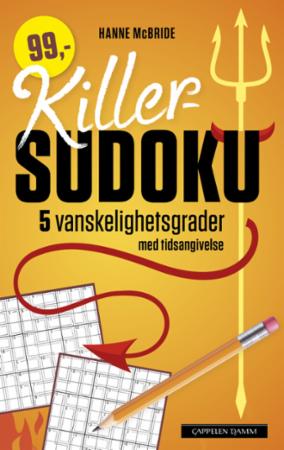 Killer-sudoku. 5 vanskelighetsgrader med tidsangivelse