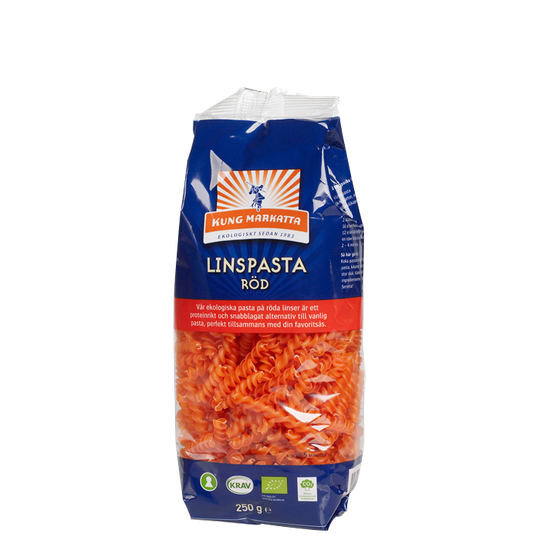 Rød Linsepasta ØKO, 250 g