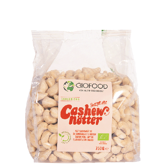 Cashewnøtter, Hele, 750 g