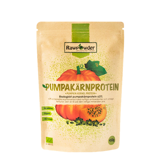 Gresskarkjerneprotein 63% ØKO, 450 g