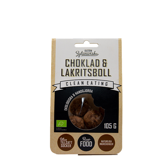 Økologisk Sjokolade & Lakriskule, 105 g