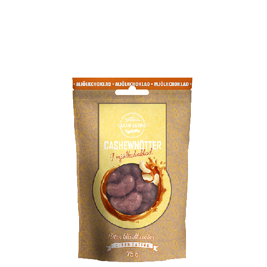 Cashewnøtter i melkesjokolade, 75g