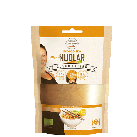 Økologiske Clean Nudler Gulrot, 300 g