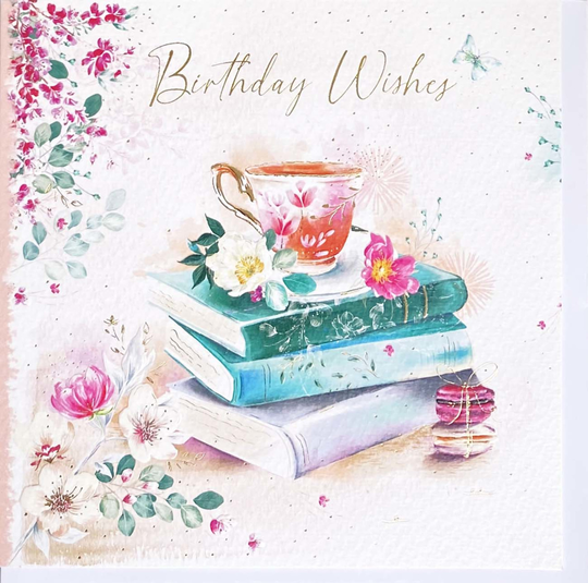 Kort Kopp på bøker Birthday wishes