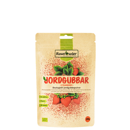 Jordbærpulver ØKO, 100 g