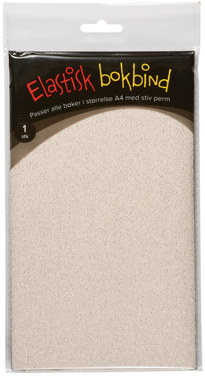 Bokbind Elastisk Glitter Beige