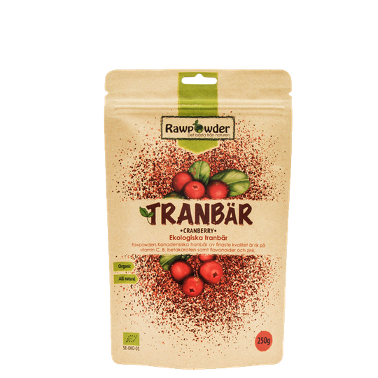 Økologisk Tranebær, 250 g