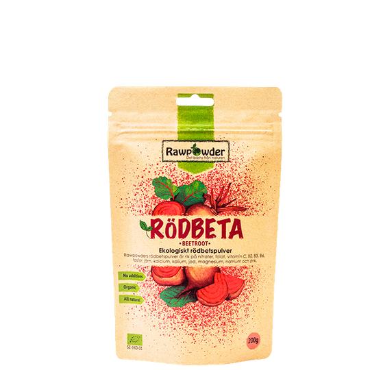 Økologisk Rødbet Pulver, 200 g