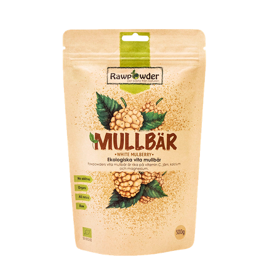 Økologisk Hvite Morbær, 500 g
